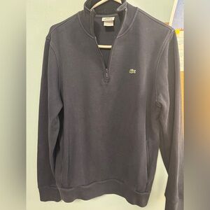Lacoste half zip navy men’s size 6